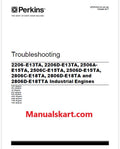 Perkins 2206-E13TA, 2206D-E13TA, 2506A-E15TA, 2506C-E15TA Industrial Engines Pdf Troubleshooting Manual