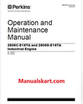Perkins 2806C-E18TA and 2806D-E18TA Industrial Engine Pdf Operation and Maintenance Manual