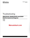 Perkins 854E-E34TA, 854F-E34T and 854F-E34TA Industrial Engines Pdf Troubleshooting Manual
