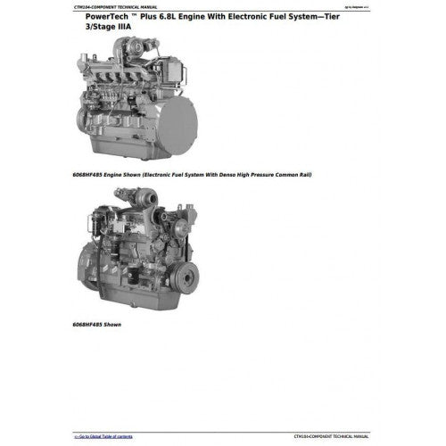 Powertech 4.5L and 6.8L Diesel Engines Component Technical Manual Pdf - CTM104