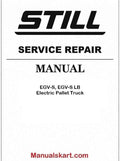 Still EGV-S, EGV-S LB Electric Pallet Truck Pdf Repair Service Manual