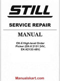 Still EK-X High-level Order Picker (EK-X 2131 24V, EK-X2133 48V) Pdf Repair Service Manual