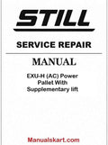 Still EXU-H (AC) Power Pallet With Supplementary lift Pdf Repair Service Manual