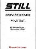 Still MX-X Order Picker (Generation 3 80V) Pdf Repair Service Manual