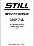 Still MX-X Order Picking Truck (Generation 4, 80V) Pdf Repair Service Manual