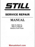 Still R20-15, R20-16, R20-17, R20-20 Electric Fork Truck Pdf Repair Service Manual