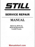Still RX70-16, RX70-18, RX70-20 Diesel/LPG Forklift Trucks Pdf Repair Service Manual