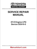 Toyota 4Y-E Engine LPG Device CE610-5 PDF Repair Service Manual