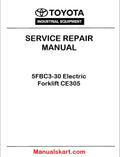 Toyota 5FBC3-30 Electric Forklift CE305 PDF Repair Service Manual