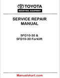 Toyota 5FG10-30 & 5FD10-30 Forklift PDF Repair Service Manual CE008