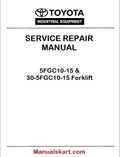 Toyota 5FGC10-15 & 30-5FGC10-15 Forklift PDF Repair Service Manual CE006