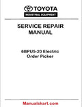Toyota 6BPU5-20 Electric Order Picker PDF Repair Service Manual