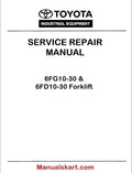 Toyota 6FG10-30 & 6FD10-30 Forklift PDF Repair Service Manual