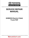 Toyota 6HBW20 Electric Pallet Truck PDF Repair Service Manual
