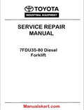 Toyota 7FDU35-80 Diesel Forklift PDF Repair Service Manual