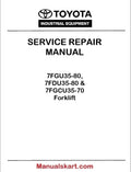 Toyota 7FGU35-80, 7FDU35-80 & 7FGCU35-70 Forklift OPS Repair Service Manual PDF CU041
