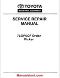 Toyota 7LOP0CF Order Picker PDF Repair Service Manual