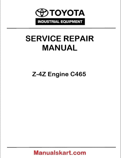 Toyota Z-4Z Engine C465 PDF Repair Service Manual