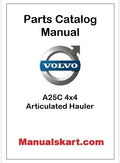 Volvo A25C 4x4 Articulated Hauler Pdf Parts Catalog Manual