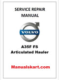 Volvo A35F FS Articulated Hauler Pdf Repair Service Manual
