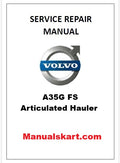 Volvo A35G FS Articulated Hauler Pdf Repair Service Manual
