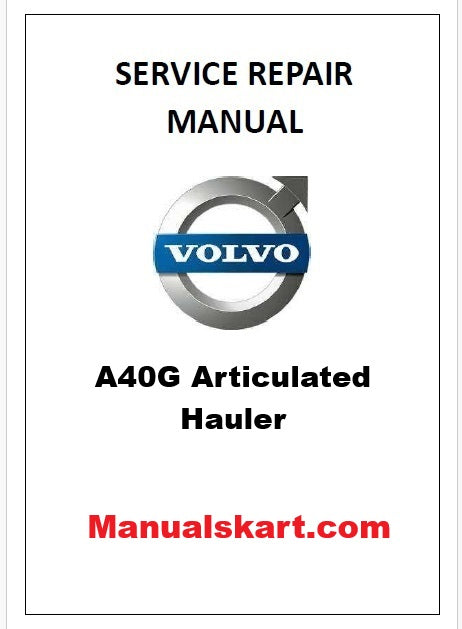 Volvo A40G Articulated Hauler Pdf Repair Service Manual