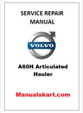 Volvo A60H Articulated Hauler Pdf Repair Service Manual