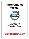 Volvo ABG3870 Wheeled Paver Pdf Parts Catalog Manual