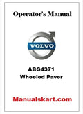 Volvo ABG4371 Wheeled Paver Pdf Operator's Manual