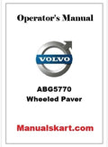 Volvo ABG5770 Wheeled Paver Pdf Operator's Manual