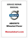 Volvo ABG5870 Wheeled Paver Pdf Repair Service Manual