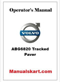 Volvo ABG6820 Tracked Paver Pdf Operator's Manual PID:80773633