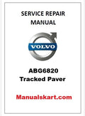 Volvo ABG6820 Tracked Paver Pdf Repair Service Manual PID:80773633