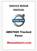 Volvo ABG7820 Tracked Paver Pdf Repair Service Manual PID:80757404