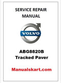 Volvo ABG8820B Tracked Paver Pdf Repair Service Manual PID:80883127