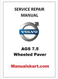 Volvo AGS 7.5 Wheeled Paver Pdf Repair Service Manual