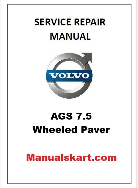 Volvo AGS 7.5 Wheeled Paver Pdf Repair Service Manual