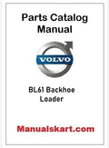 Volvo BL61 Backhoe Loader Pdf Parts Catalog Manual