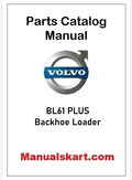 Volvo BL61 PLUS Backhoe Loader Pdf Parts Catalog Manual