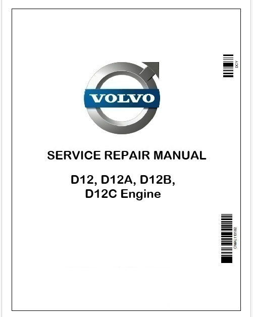 Volvo D12, D12A, D12B, D12C Engine Repair Service Pdf Manual