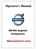 Volvo DD100 Asphalt Compactor Pdf Operator's Manual