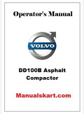 Volvo DD100B Asphalt Compactor Pdf Operator's Manual PID:12843364