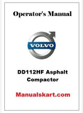 Volvo DD112HF Asphalt Compactor Pdf Operator's Manual