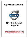 Volvo DD136HF Asphalt Compactor Pdf Operator's Manual