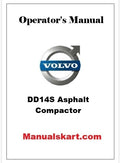 Volvo DD14S Asphalt Compactor Pdf Operator's Manual