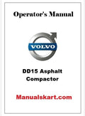 Volvo DD15 Asphalt Compactor Pdf Operator's Manual