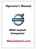 Volvo DD25 Asphalt Compactor Pdf Operator's Manual PID:12759568