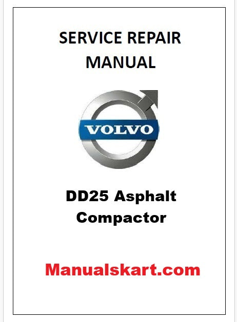 Volvo DD25 Asphalt Compactor Pdf Repair Service Manual