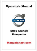 Volvo DD85 Asphalt Compactor Pdf Operator's Manual PID:80754427