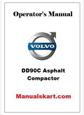 Volvo DD90C Asphalt Compactor Pdf Operator's Manual PID:54100000
